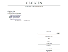 Tablet Screenshot of ologies.net